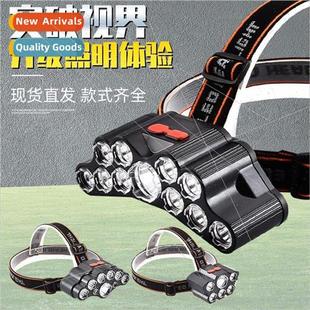 LED headlamp rechargeable strong super New light
