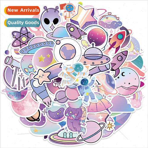50 cartoon gradient planet graffiti stickers personalized de