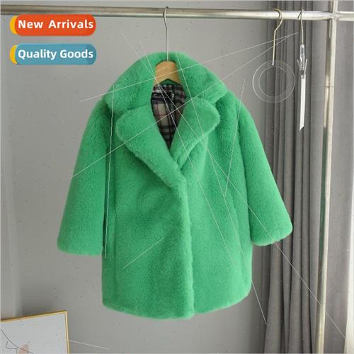 2022 winter imitation otter rabbit fur childrens fur coat lo