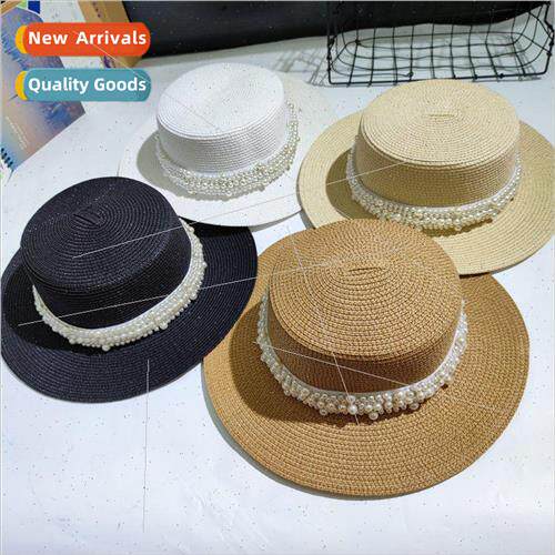 Straw hat female summer England retro 适用eign gas hundred w