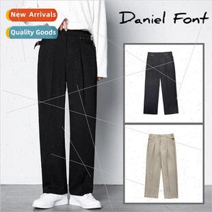 loose wide mens Draped straight pants legged fall suit