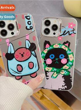 Quirky Flower Turban Cat 适用 iPhone 12/13ProMax Case Apple