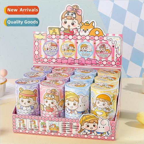 Cute blank priming tape chestnut girl diary cartoon girl hea