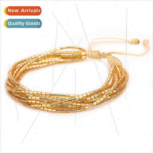 Boho MGB Rice Bead Model Multi-Layer Braided Jewelry Bracele