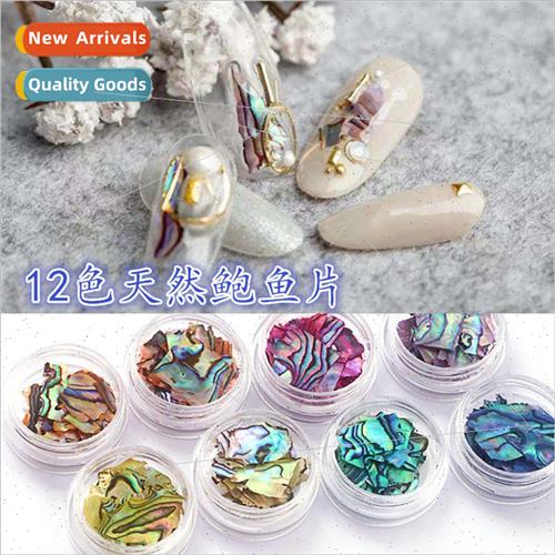 Nail shell piece shell powder series Japanese new abalone pi