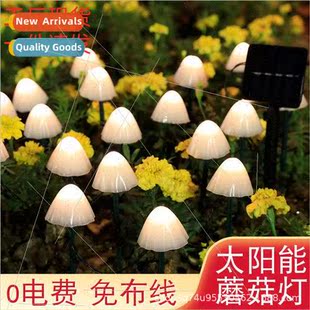 ghts Outdoor Waterproof Led Wedding Mushroom Lawn Deco Solar