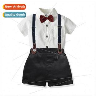 2023 Summer Graduation Dresses Kids Boys Backpack Shorts Sui