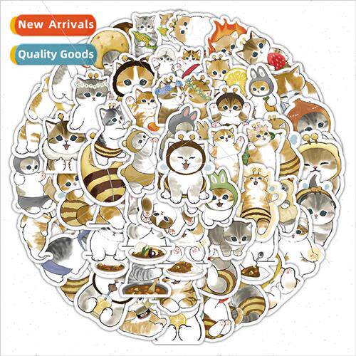 100 cartoon kitten stickers cell phone case luggage scooter