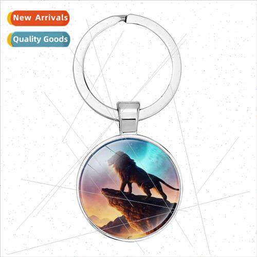 Colorful Cartoon on Alloy Keyring Crystal Keychain Bag Penda