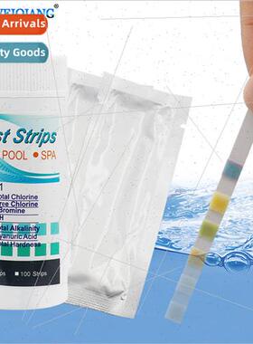 Swimming Pool Test Strips 6 in 1 Residual Chlorine PH Alkali