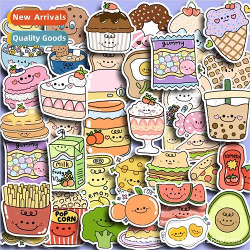 Tasty eat eat 40 pieces of waterproof stickers do not repeat