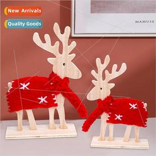 elk decorations new ornaments win wooden Christmas