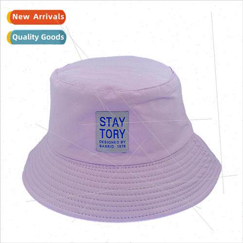 Korean  of the side of the patch cloth fishermans cap letter