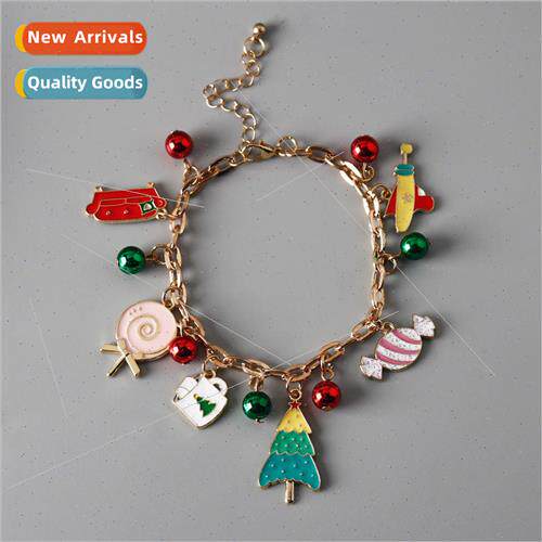 Christmas s Alloy Oil Drip Colorful Candy Christmas Tree Pen