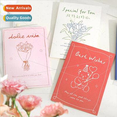 UV Greeting Cards Flawless Day Series mple Hand-painted Flow