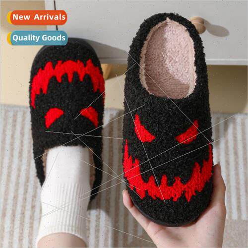 2023 new Halloween ghost face cartoon warm winter cotton sli