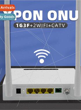 Model FTTH ONU XPON ONU 1G3F+WIFI+CATV Fiber Optic Cat GEPON