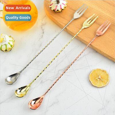 304 stainless steel bar spoon cocktail bartending infuser sp