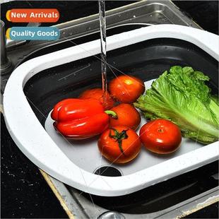 draining basket sink chopping basi board Folding
