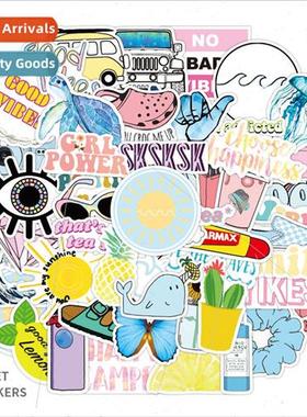 50 cartoon removable best- cute stickers car shou sun handbo