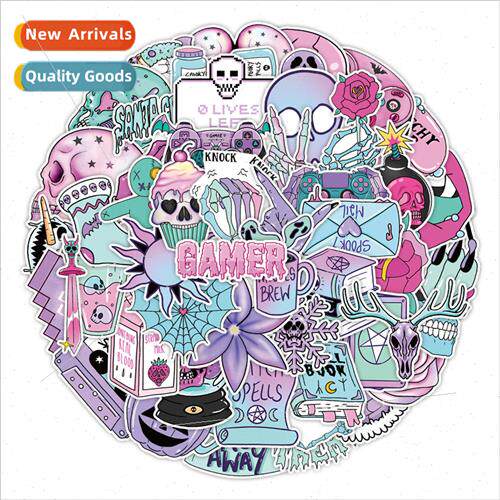 50 pastel gothic graffiti stickers luggage car notebook wate