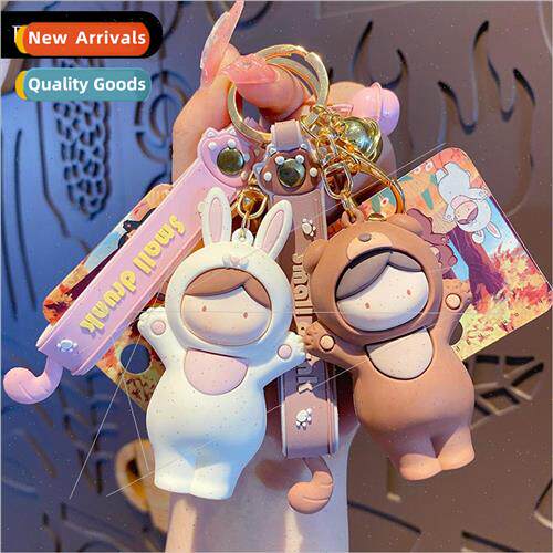 cartoon hold dream floating cute keychain exquisite drip rub