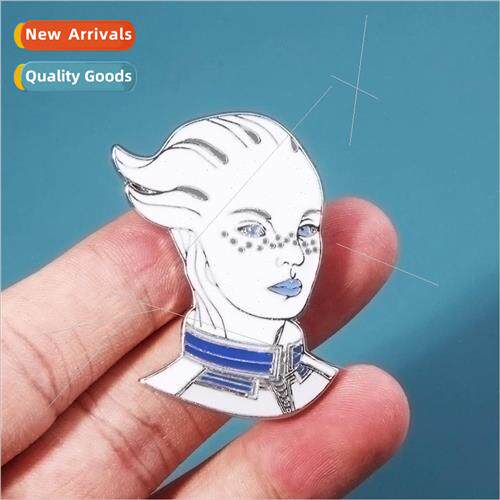 Game Peripheral Mass Effect Brooch Alien Man Badge Puro Immo
