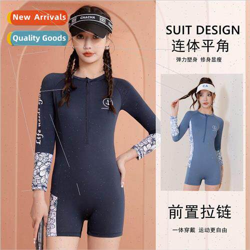 Model 2023 Sports One-piece Swimsuit Spa Beach Flat Angle Sl