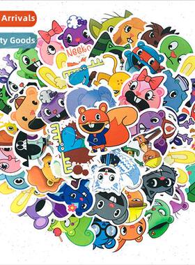 HappyTree Friends 50 Helmet Stickers Journal ggage HappyTree