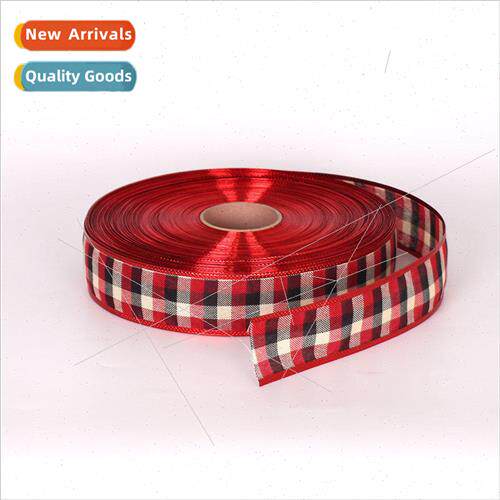 2023 Christmas New Scottish Christmas Decoration Ribbon Chri