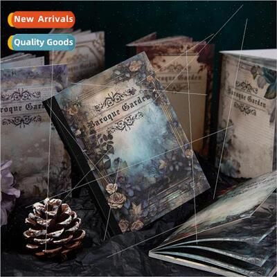 Material Paper Baroque Garden Series Vintage Flower Writing