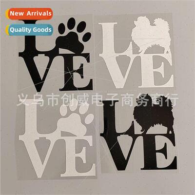 Car Love Paw Dog Cat Family footprints pet dog paw car stick