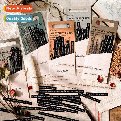Double pack of long stickers fe excerpts series of literary
