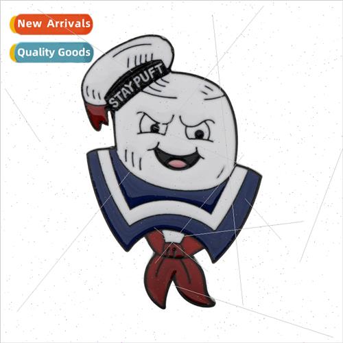 Fantasy Adventure Movie Ghostbusters Brooch Marshmallow Ghos