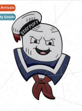 Fantasy Adventure Movie Ghostbusters Brooch Marshmallow Ghos