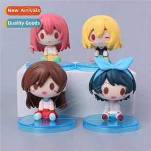 4 Rent a girlfriend model figures Q sitting car car ornamen