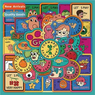 niche stickers creative personality phone colorful weird