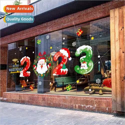 2023 Christmas cartoon digital wall stickers bedroom living