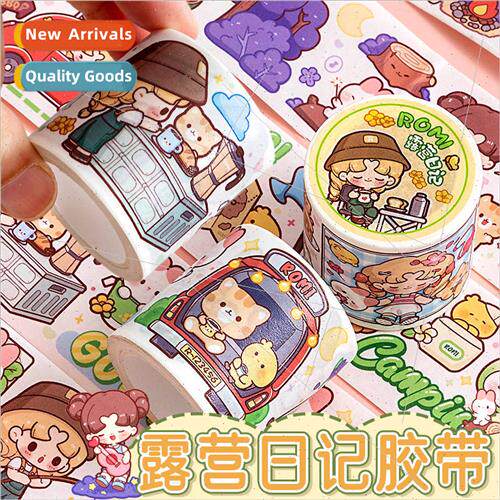 romi tape camping diary new full set of whole roll new cute