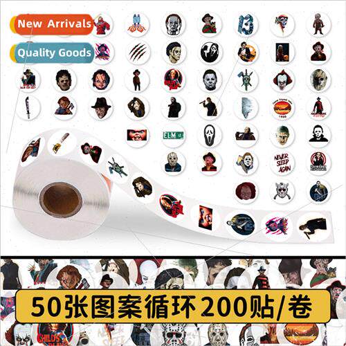 200 Stickers Thriller Character Roll Stickers Horror Murdere