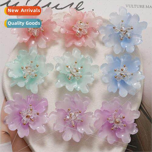 Hyuna temperament gradient color shaped crystal flowers DIY