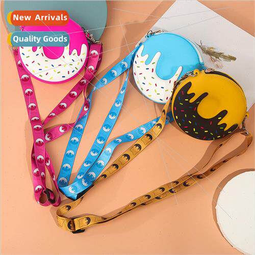 Round licone Shoulder Bag Zipper Backpack Coin Bag Ladies Wa