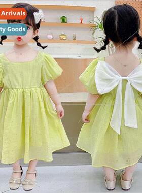 2023 new childrens clothing girls 适用eign dress summer chil