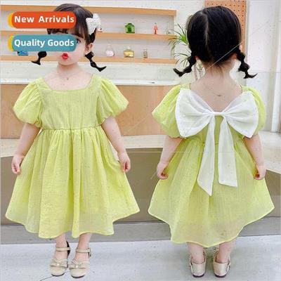 2023 new childrens clothing girls 适用eign dress summer chil
