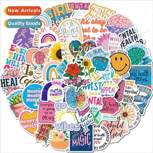 Health Doodle Laptop New ggag Bike Mental Helmet Stickers