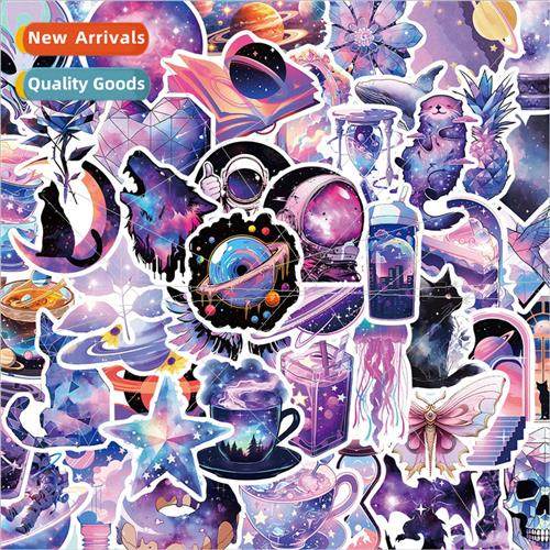 50 ins galactic graffiti decorative stickers handbook guitar