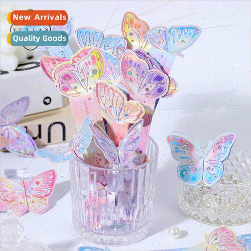 Flow of light butterfly shadow cold hot butterfly bookmarks