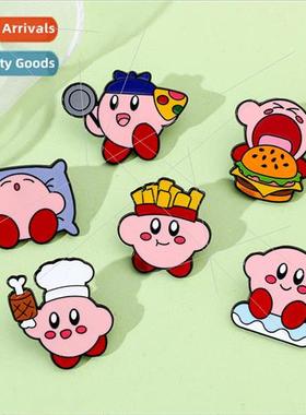 Creative new cute Star Cappy pin chef fries eat burger food