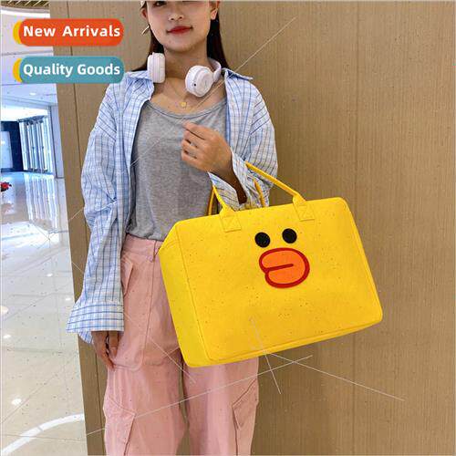 Cartoon cute duck handbag 2023 new student fashion large cap