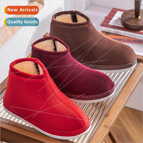 Winter men and women warm handmade cotton shoes elderly thic